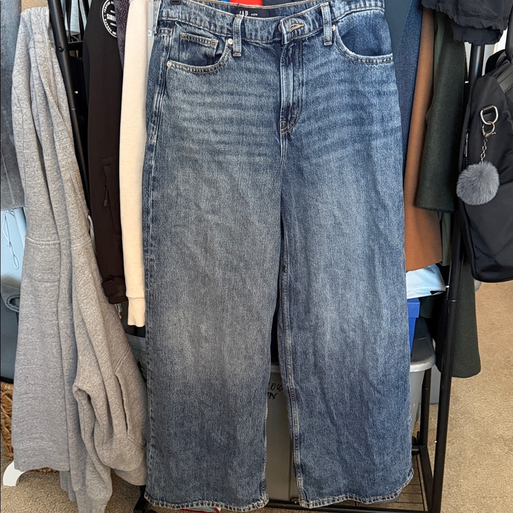 Gap Baggy Wide Leg Denim Jeans, 4/27R